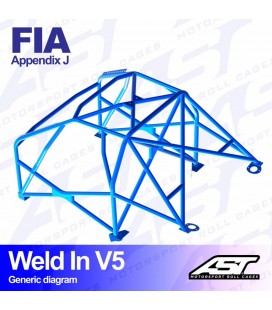 Roll Cage CITROËN ZX 3-doors Hatchback WELD IN V5