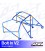 Roll Cage FORD Fiesta (Mk5/Mk6) (2002-2008) (JDH/JH) 3-doors Hatchback BOLT IN V2