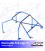 Roll Cage FORD Fiesta (Mk5/Mk6) (2002-2008) (JDH/JH) 3-doors Hatchback REMOVABLE FULL CAGE V1