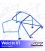 Roll Cage HONDA CRX (EF/ED/EE) 3-door Coupe WELD IN V1