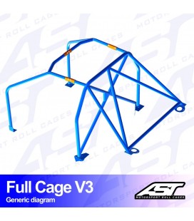 Roll Cage MAZDA RX-8 (SE3P) 4-doors Coupe FULL CAGE V3