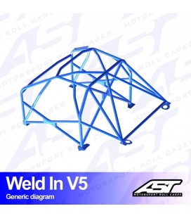 Roll Cage MAZDA RX-8 (SE3P) 4-doors Coupe WELD IN V5