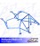 Roll Cage PEUGEOT 206 (Phase 1/2) 3-doors Hatchback MULTIPOINT WELD IN V1