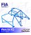Roll Cage RENAULT R19 (Phase 1/2) 5-doors Sedan WELD IN V2