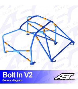 Roll Cage TOYOTA MR-2 (W30) 2-doors Roadster BOLT IN V2