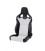 Recaro Racing Seat Cross Sportster CS with heating Artificial leather black / Dinamica silver