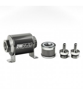 DeatschWerks Universal in-line fuel filter 100 micron 5/16" 70mm