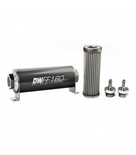 DeatschWerks Universal in-line fuel filter 40 micron 5/16" 160mm