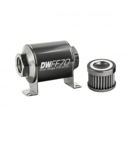 DeatschWerks Universal in-line fuel filter 40 micron AN10 70mm