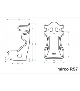 MIRCO RS7 FIA sports seat with homologation