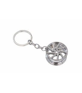 Silver Rim Keychain Vossen