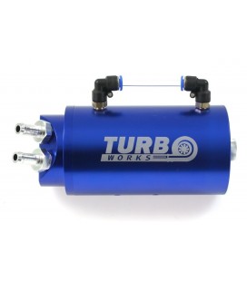 Oil catch tank 0.7L 20mm TurboWorks Blue