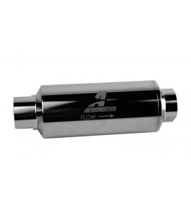 Aeromotive Pro-Series In-Line Filter - AN-12 - 40 Micron SS Element - Nickel Chrome Finish