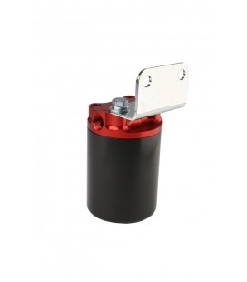 Aeromotive SS Series Billet Canister Style Fuel Filter Anodized Black/Red - 10 Micron Fabric Element