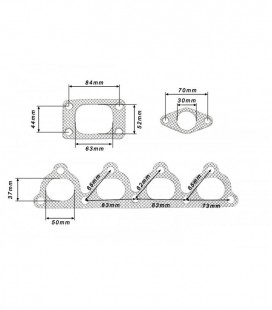 Exhaust manifold HONDA CIVIC D-seria TURBO