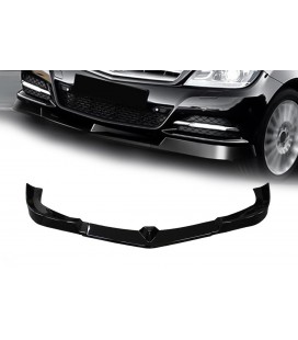 Front Splitter Mercedes Benz W204 11-13 Gloss Black