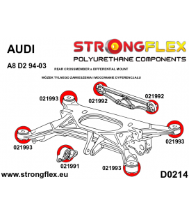 026240A: Rear subframe bush kit SPORT