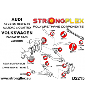 026239A: Full suspension bush kit SPORT