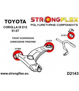 216265A: Full Suspension bush kit SPORT