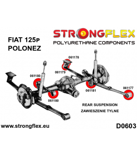 061181A: Rear suspension spring leaf bush SPORT