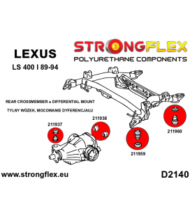 211960B: Rear subframe – rear bush