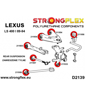 211958A: Rear anti roll bar bush SPORT