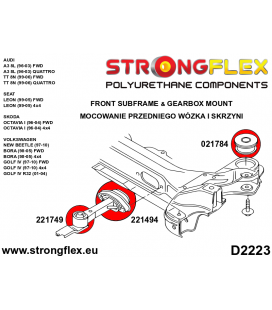 021784A: Front subframe bush SPORT