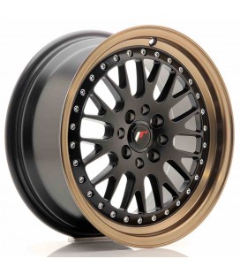 JR Wheels JR10 16x7 ET30 4x100/108 Matt Black w/Bronze Lip
