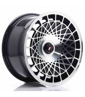 JR Wheels JR14 15x8 ET20-25 Blank Gloss Black Machined Face