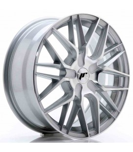JR Wheels JR28 17x7 ET20-45 BLANK Silver Machined Face