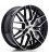 JR Wheels JR28 17x7 ET35 5x100 Gloss Black Machined Face