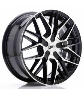 JR Wheels JR28 17x8 ET25-40 BLANK Gloss Black Machined Face