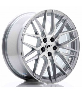 JR Wheels JR28 17x8 ET35 5x100 Silver Machined Face