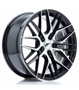 JR Wheels JR28 17x8 ET40 5x112 Gloss Black Machined Face