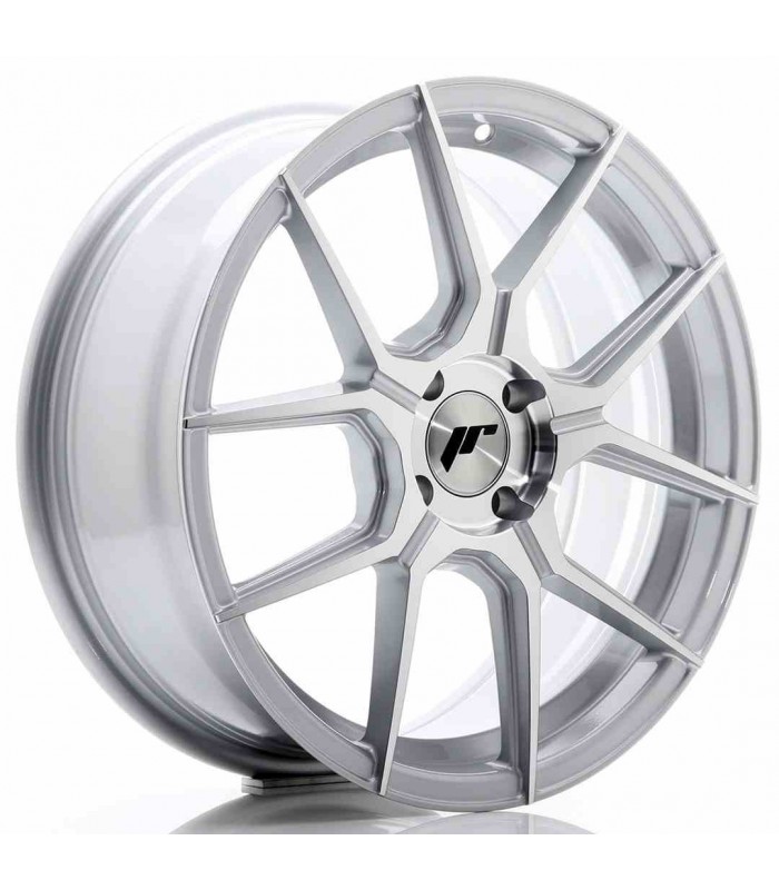 JR Wheels JR30 17x7 ET40 4x100 Silver Machined Face