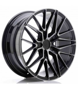 JR Wheels JR38 18x8 ET42 5x112 Black Brushed w/Tinted Face
