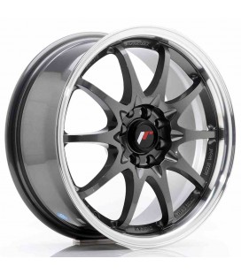 JR Wheels JR5 16x7 ET30 4x100/108 Gun Metal w/Machined Lip