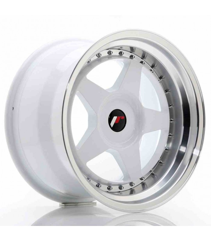 JR Wheels JR6 17x10 ET20 BLANK White w/Machined Lip