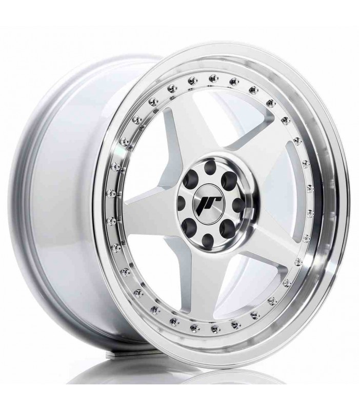 JR Wheels JR6 17x8 ET35 4x100/114 Silver Machined Face