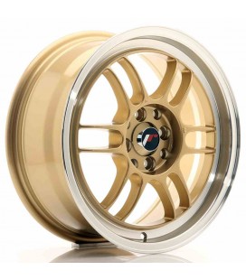 JR Wheels JR7 16x7 ET38 4x100/114 Gold w/Machined Lip