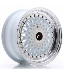 JR Wheels JR9 15x7 ET20 4x100/108 White w/Machined Lip