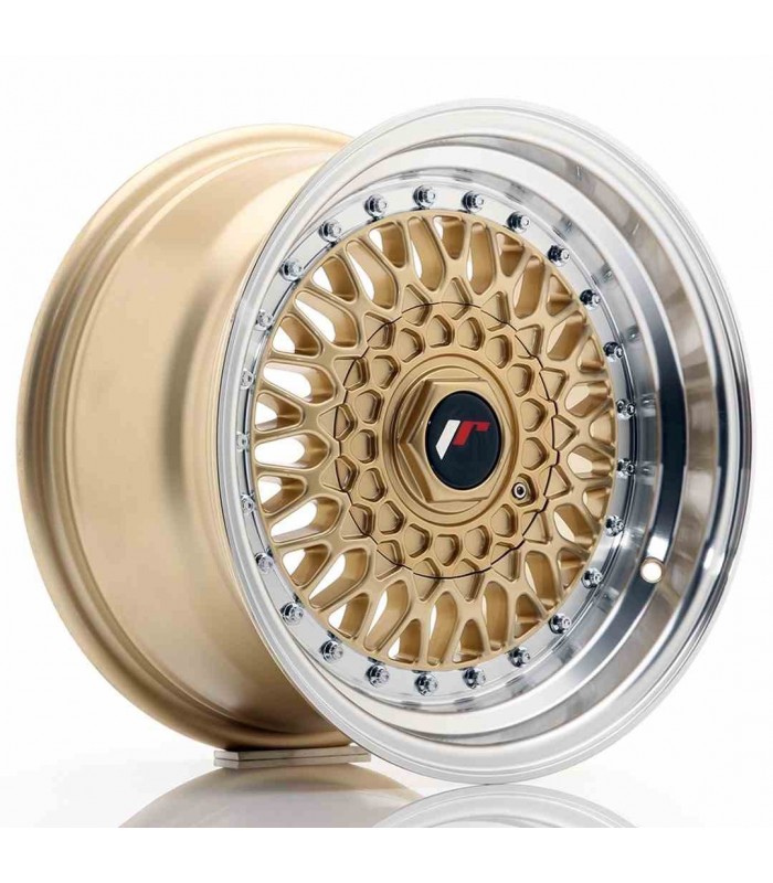 JR Wheels JR9 15x8 ET20 4x100/108 Gold w/Machined Lip