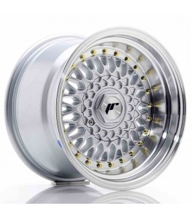 JR Wheels JR9 15x9 ET10 BLANK Silver w/Machined Lip