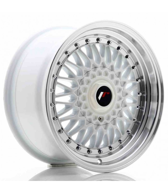 JR Wheels JR9 16x8 ET25 4x100/108 White w/Machined Lip