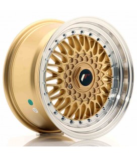 JR Wheels JR9 16x8 ET25 BLANK Gold w/Machined Lip