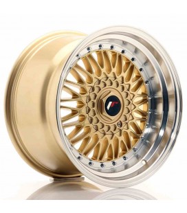 JR Wheels JR9 17x10 ET20 5x112/120 Gold w/Machined Lip