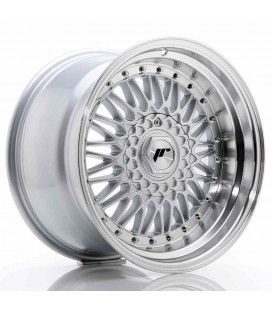 JR Wheels JR9 17x10 ET20 5x112/120 Silver w/Machined Lip+Silver Rivets