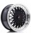 JR Wheels JR9 18x8 ET35-40 BLANK Gloss Black w/Machined Lip
