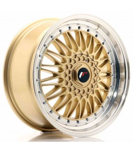 JR Wheels JR9 18x8 ET35-40 BLANK Gold w/Machined Lip