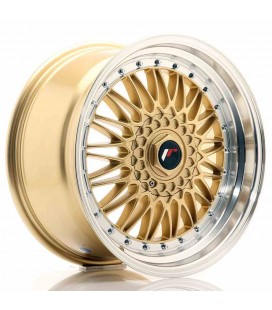 JR Wheels JR9 18x9 ET20-40 BLANK Gold w/Machined Lip
